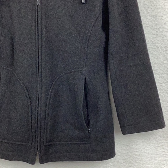 Relativity Women’s Size Small Wool Blend Hooded Coat. - Picture 4 of 11